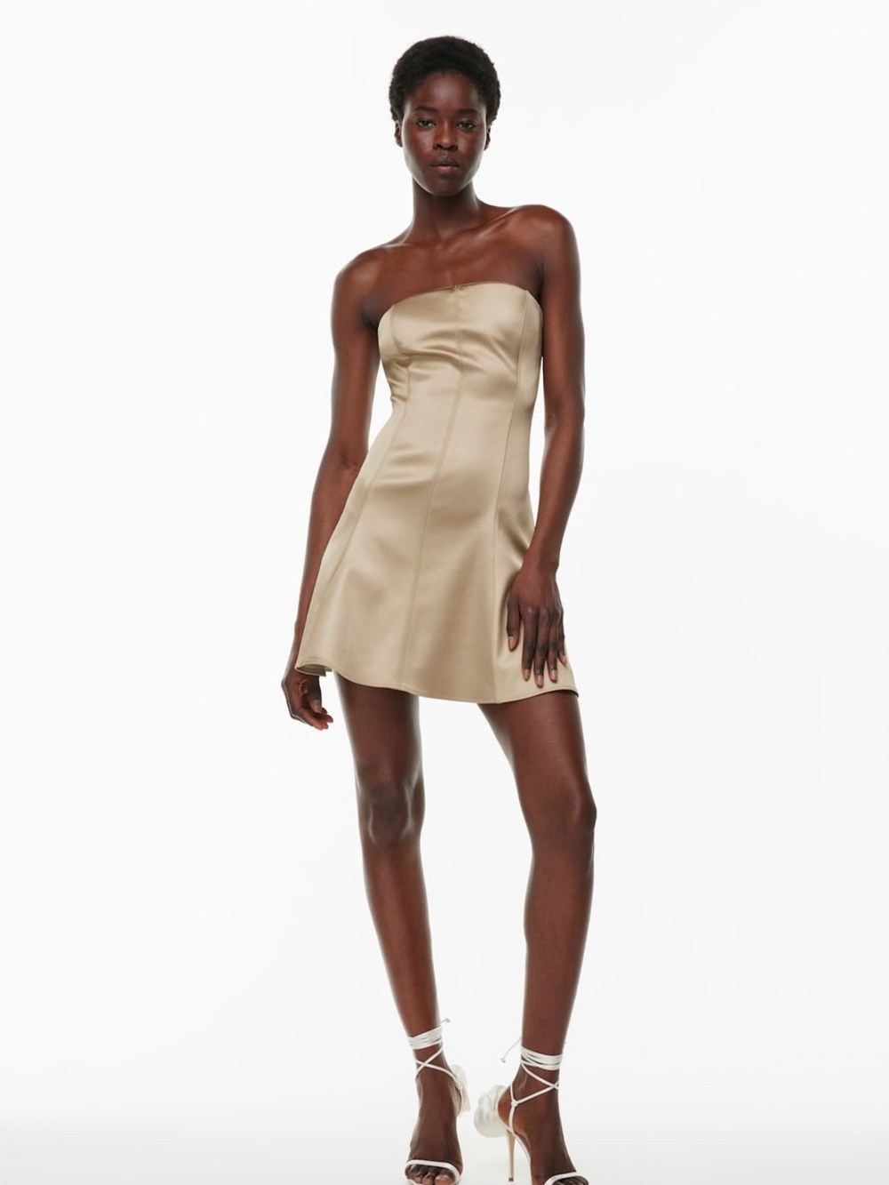 Aritzia Ten Interest Satin Dress $168